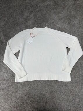 Quince Organic White Crewneck Sweater